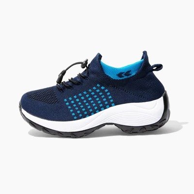 Experience The Real Comfort with ComfortWear - Fashion meets calmness! 1 ortho stretch cushion shoes white blue